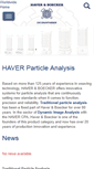 Mobile Screenshot of haverparticleanalysis.com